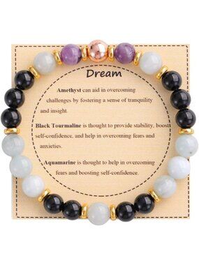 Healing Stone Bead Bracelet for Women | Natural Gemstones for Balance